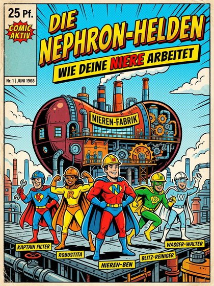 Comic Nephron-Helden