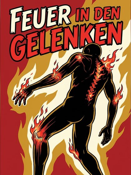 Comic Feuer in den Gelenken